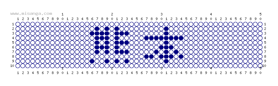 編みこみ文字ミサンガ製作図：熊本