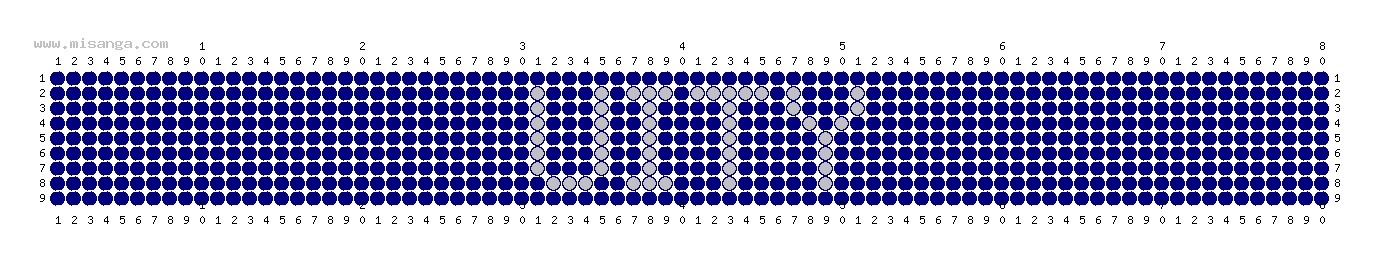 編みこみ文字ミサンガ製作図：UITY