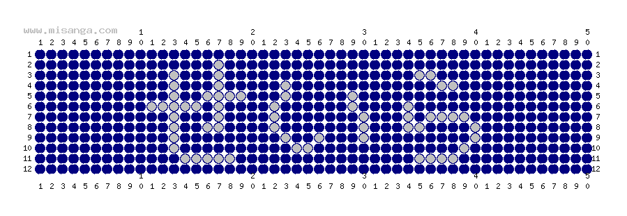 編みこみ文字ミサンガ製作図：せいら