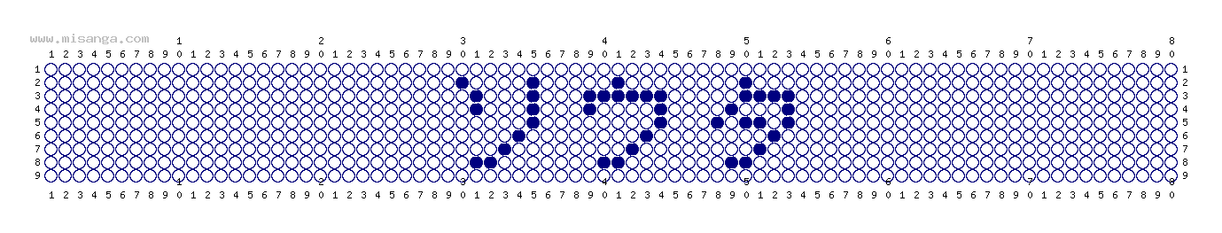 編みこみ文字ミサンガ製作図：ソウタ