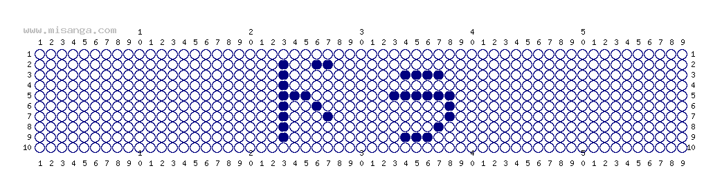 編みこみ文字ミサンガ製作図：ドラ