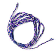 商品番号(BMF021):ブレスレット・蝋引き紐・三つ編み[4線]