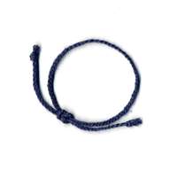 商品番号(HMO039):ミサンガ・ヘンプ・三つ編み[単色・勝色]