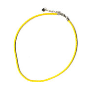 商品番号(NLC004):ネックレス・レザー・カラー[黄色]