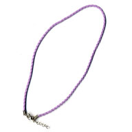 商品番号(NLC008):ネックレス・レザー・カラー[紫色]