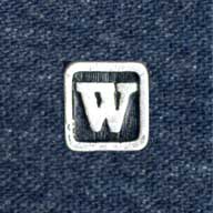 商品番号(WPA023):ピューター・パーツ・アルファベット[W]